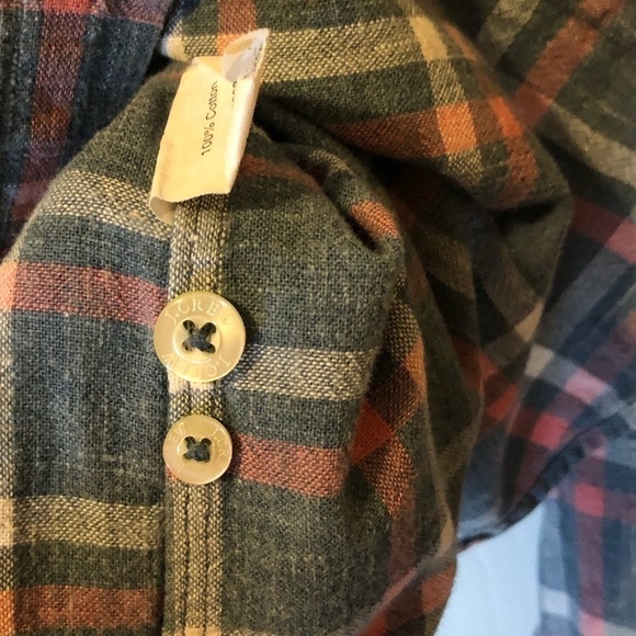 J Crew Factory Mens Plaid Button Down Shirt Blue Pink White Size XS - Picture 8 of 9